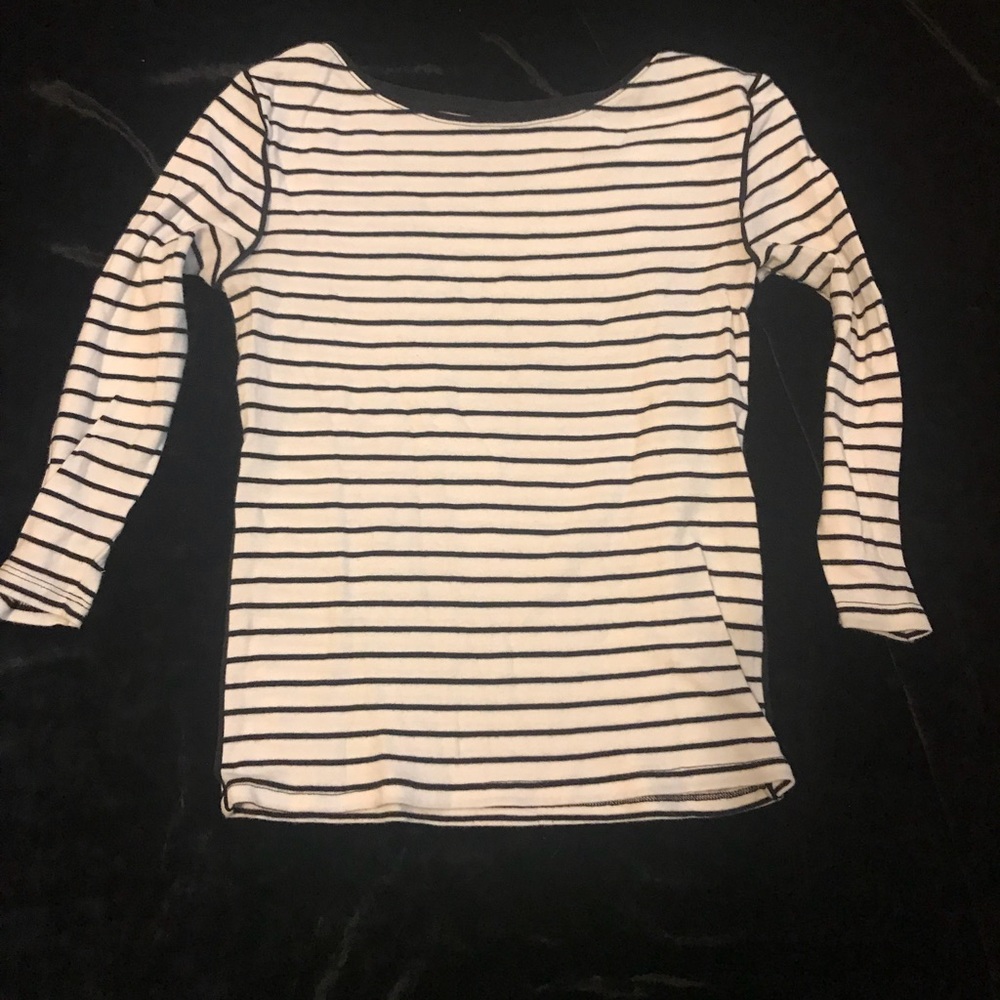 Ann Taylor fitted striped t-shirt